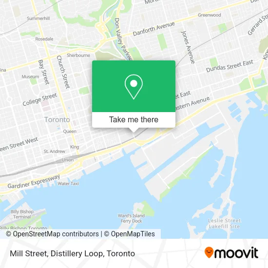 Mill Street, Distillery Loop map