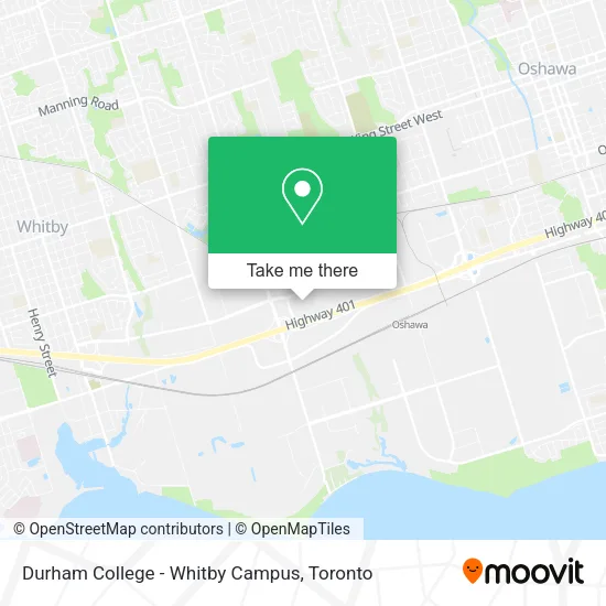Durham College - Whitby Campus map