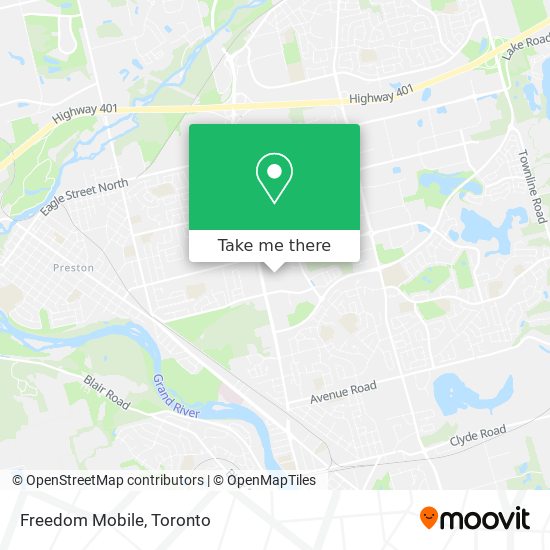 Freedom Mobile map