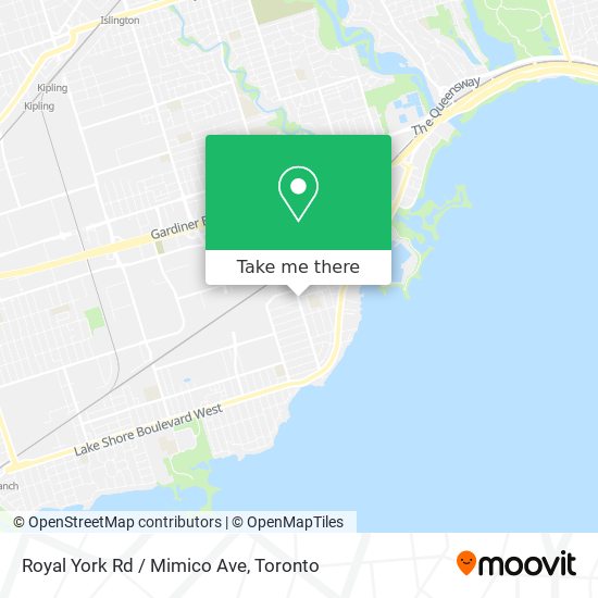 Royal York Rd / Mimico Ave map
