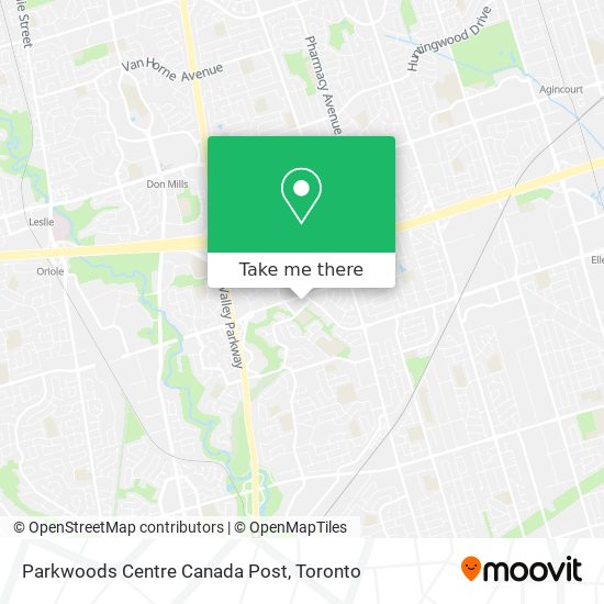 Parkwoods Centre Canada Post map