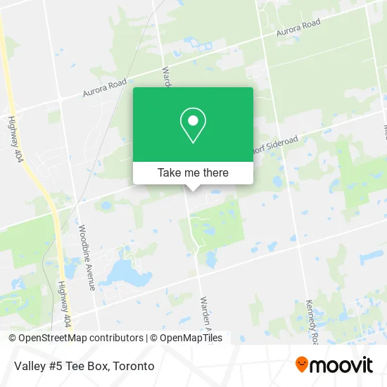 Valley #5 Tee Box map