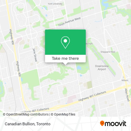 Canadian Bullion map