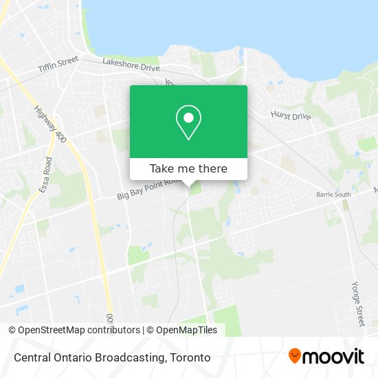 Central Ontario Broadcasting map