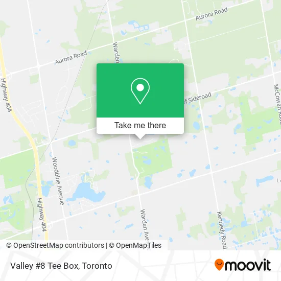 Valley #8 Tee Box map