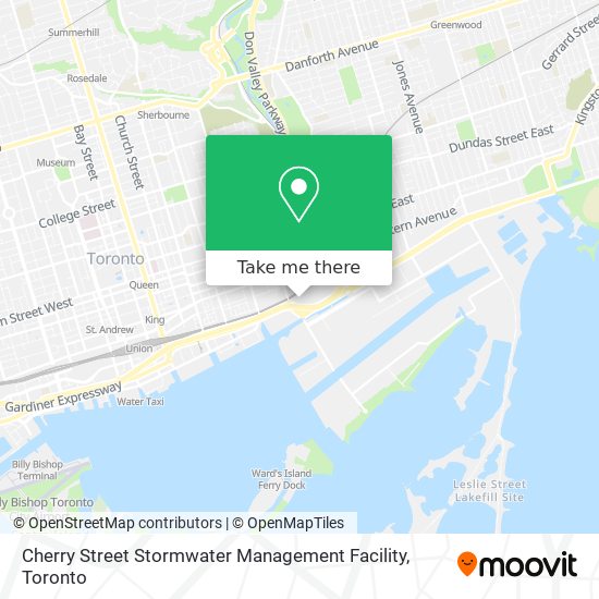Cherry Street Stormwater Management Facility map