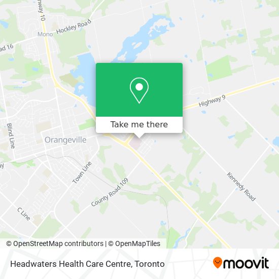 Headwaters Health Care Centre plan