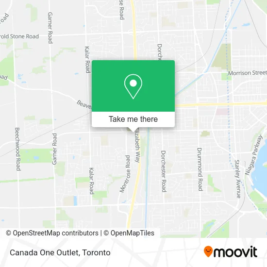 Canada One Outlet map