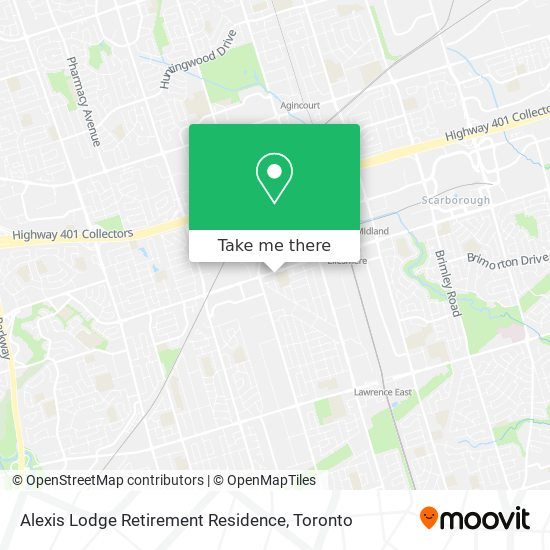 Alexis Lodge Retirement Residence map