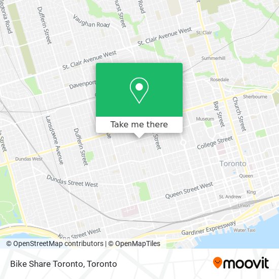 Bike Share Toronto map