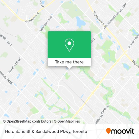 Hurontario St & Sandalwood Pkwy map
