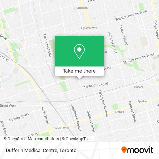 Dufferin Medical Centre map