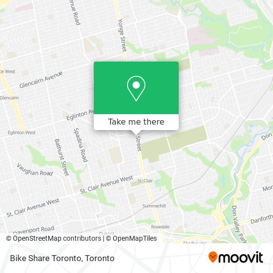 Bike Share Toronto map