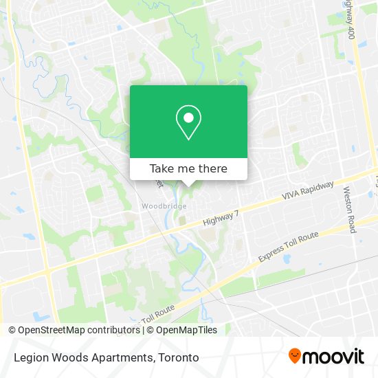 Legion Woods Apartments map