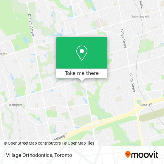 Village Orthodontics map