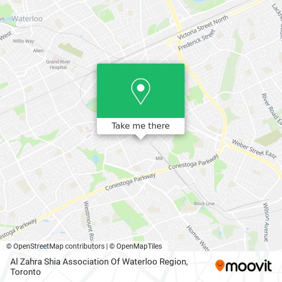 Al Zahra Shia Association Of Waterloo Region map