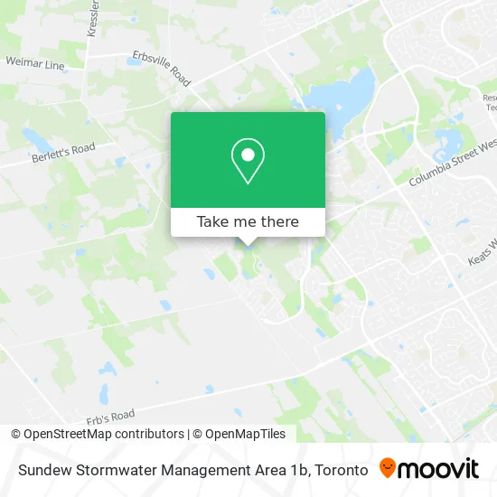 Sundew Stormwater Management Area 1b map
