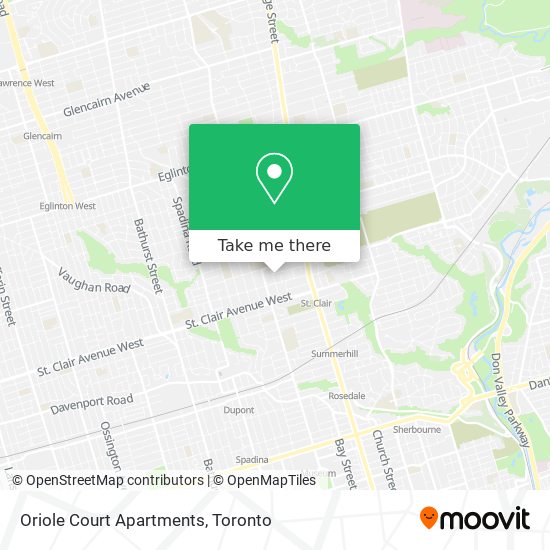 Oriole Court Apartments map