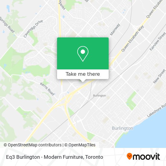 Eq3 Burlington - Modern Furniture map