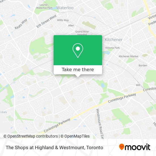 The Shops at Highland & Westmount map