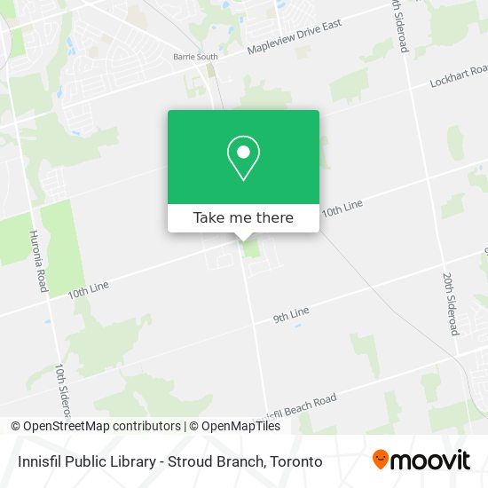 Innisfil Public Library - Stroud Branch map