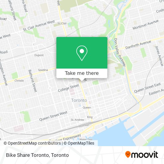 Bike Share Toronto map