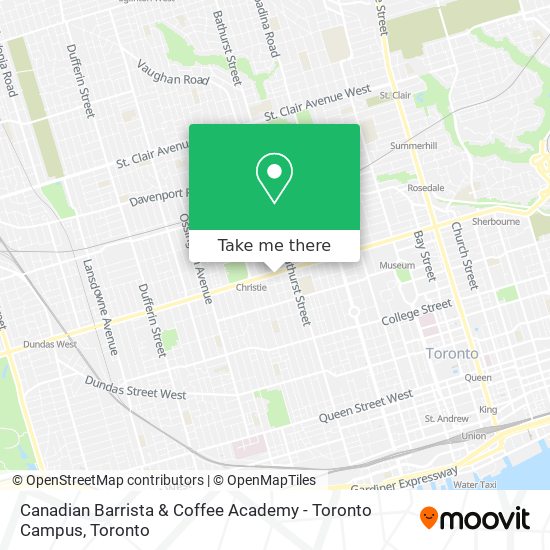 Canadian Barrista & Coffee Academy - Toronto Campus plan