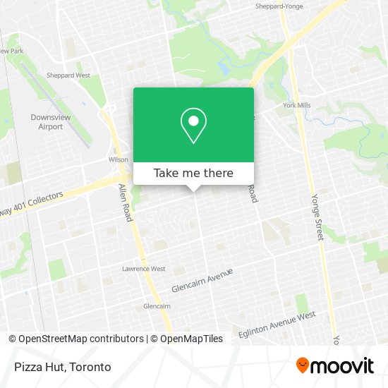 Pizza Hut map