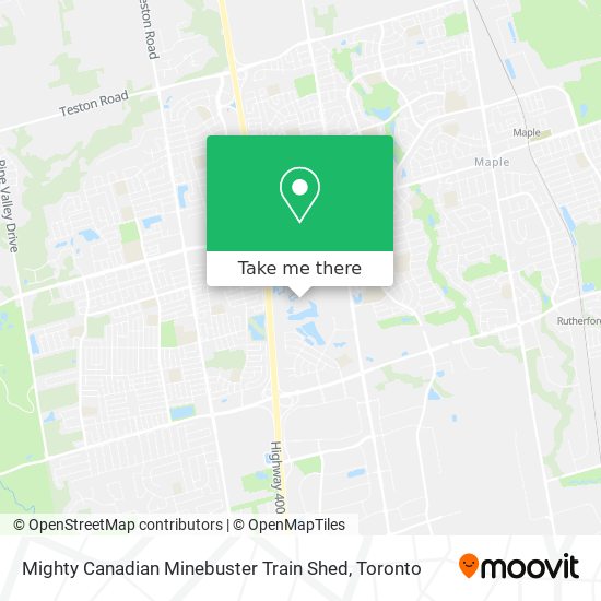 Mighty Canadian Minebuster Train Shed map