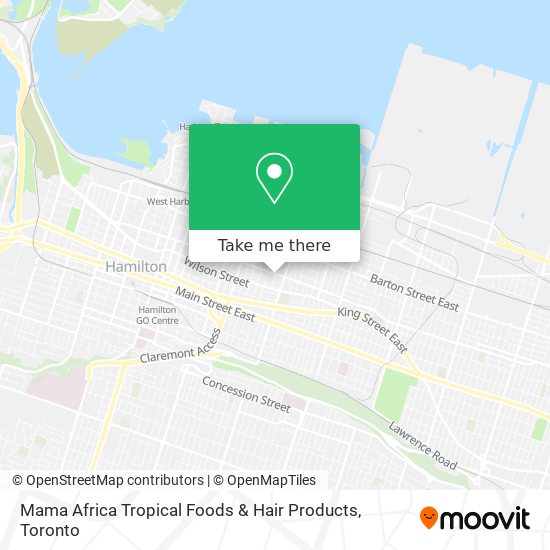 Mama Africa Tropical Foods & Hair Products map