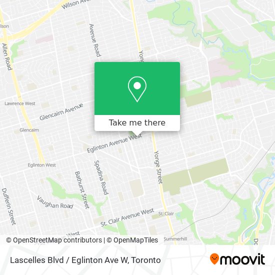 Lascelles Blvd / Eglinton Ave W map