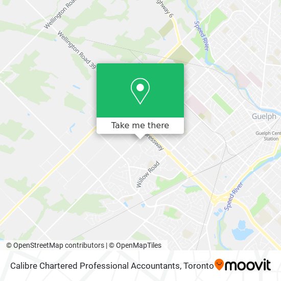 Calibre Chartered Professional Accountants map
