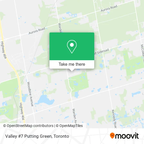 Valley #7 Putting Green map