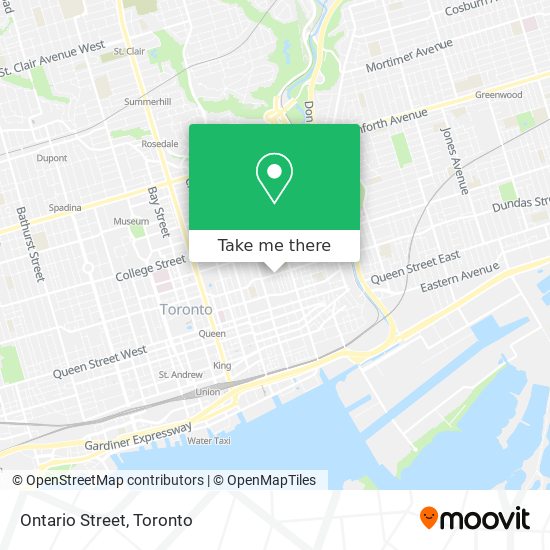 Ontario Street map