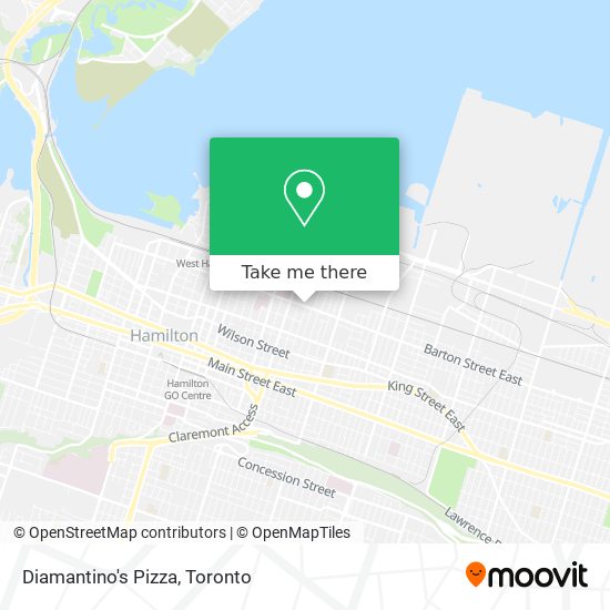 Diamantino's Pizza map