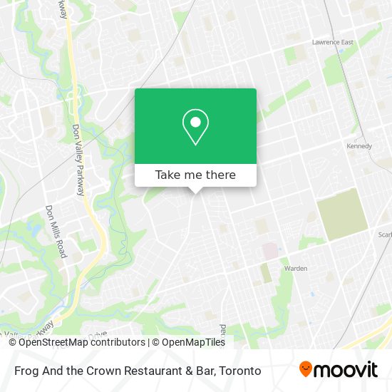 Frog And the Crown Restaurant & Bar map