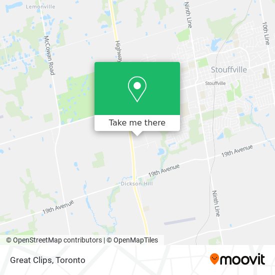 Great Clips map