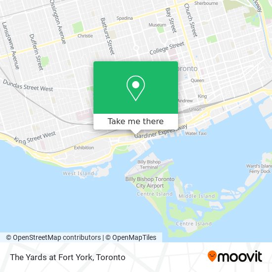 The Yards at Fort York map