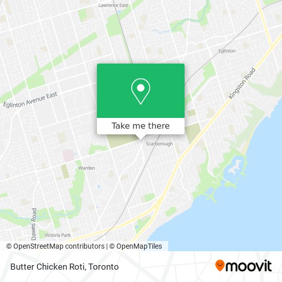 Butter Chicken Roti map