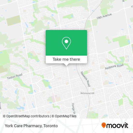 York Care Pharmacy map