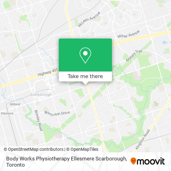 Body Works Physiotherapy Ellesmere Scarborough map