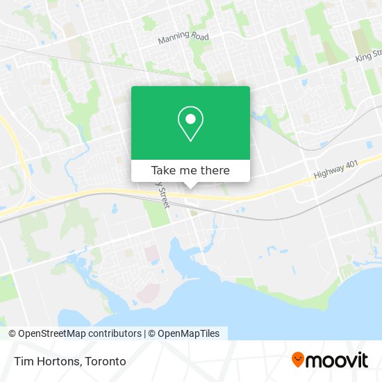 Tim Hortons map