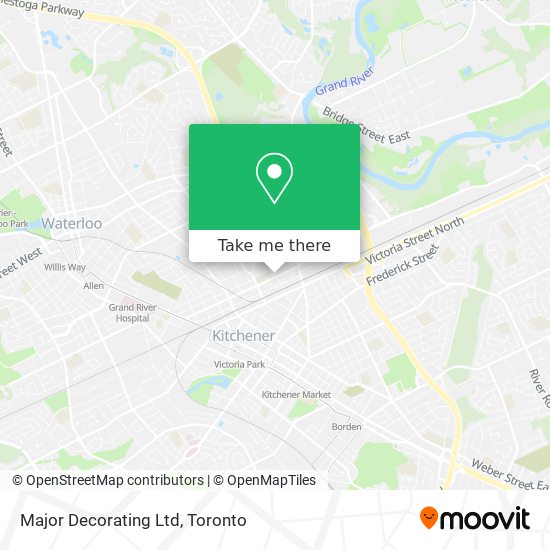 Major Decorating Ltd map