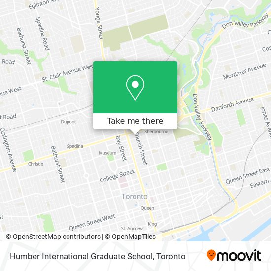 Humber International Graduate School map