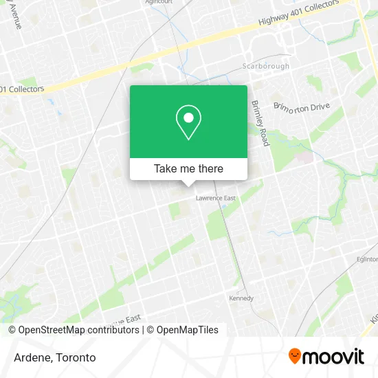 Ardene map