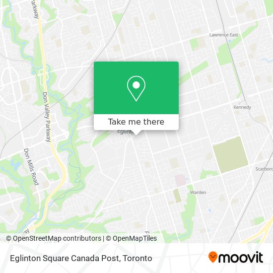 Eglinton Square Canada Post map
