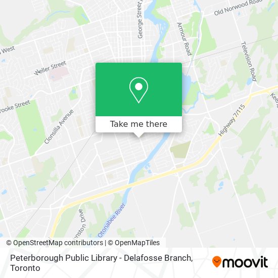 Peterborough Public Library - Delafosse Branch map