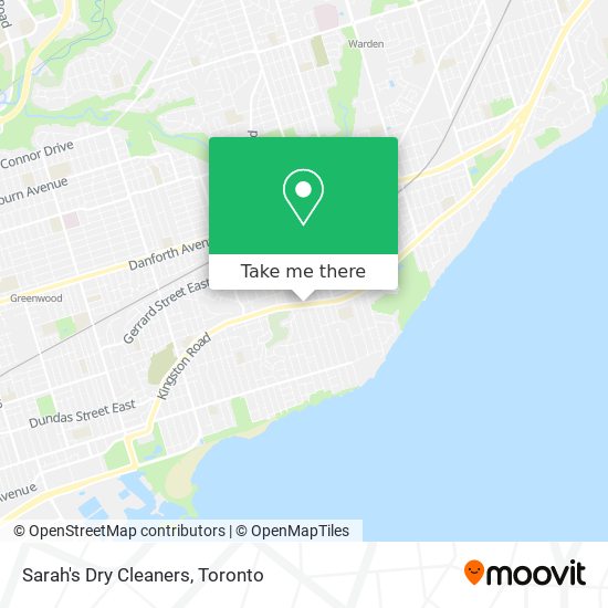 Sarah's Dry Cleaners map