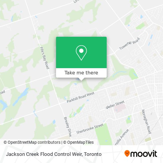 Jackson Creek Flood Control Weir map