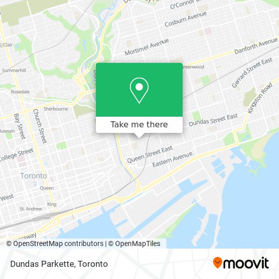 Dundas Parkette map